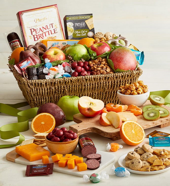 Distinctive Fruit & Sweets Gift Basket